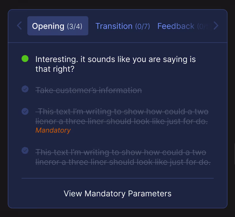 Provide prompt feedback to agents during conversations with Callveriq’s voice analytics tool.