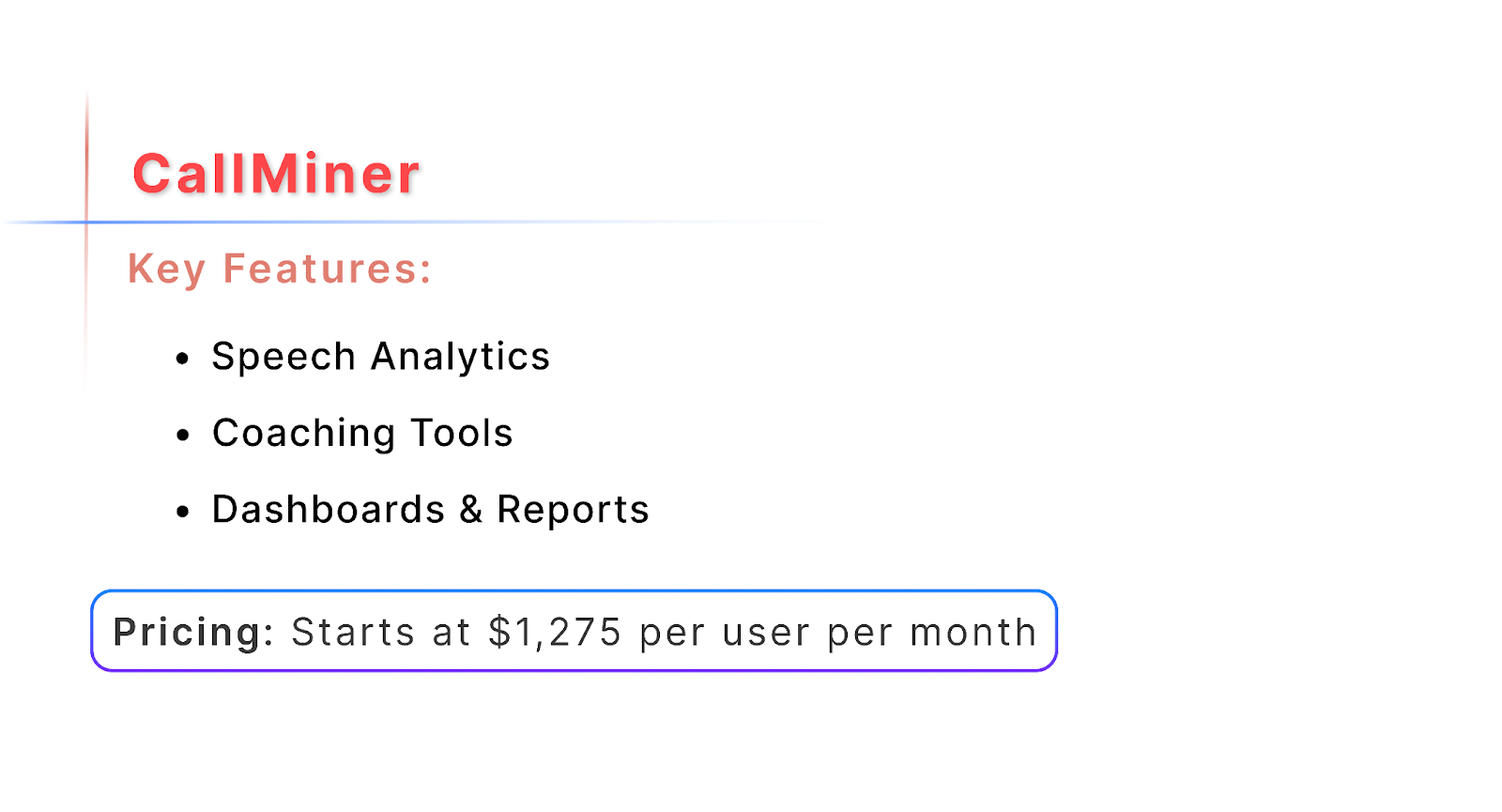 Callminer Call Center Quality Monitoring Software