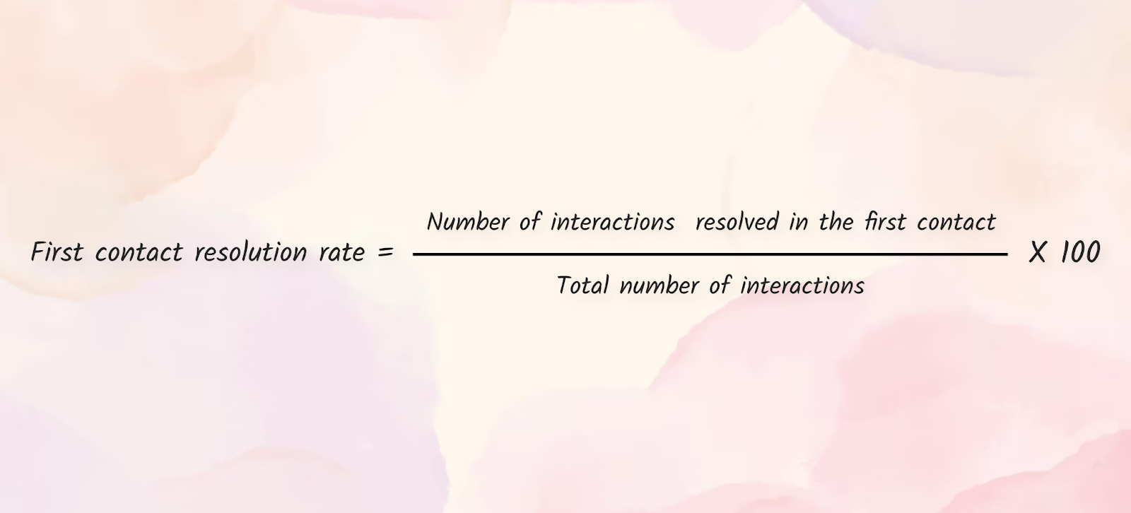 Formula for FCR rate