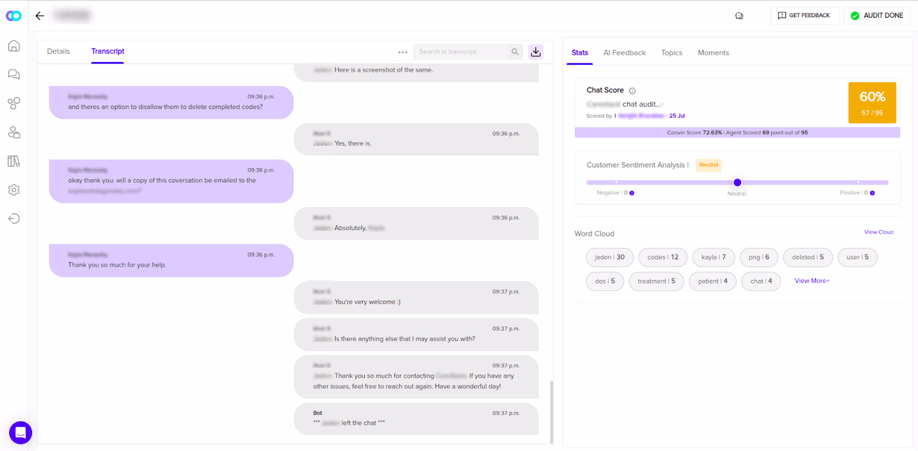 Have conversations monitored across multiple channels