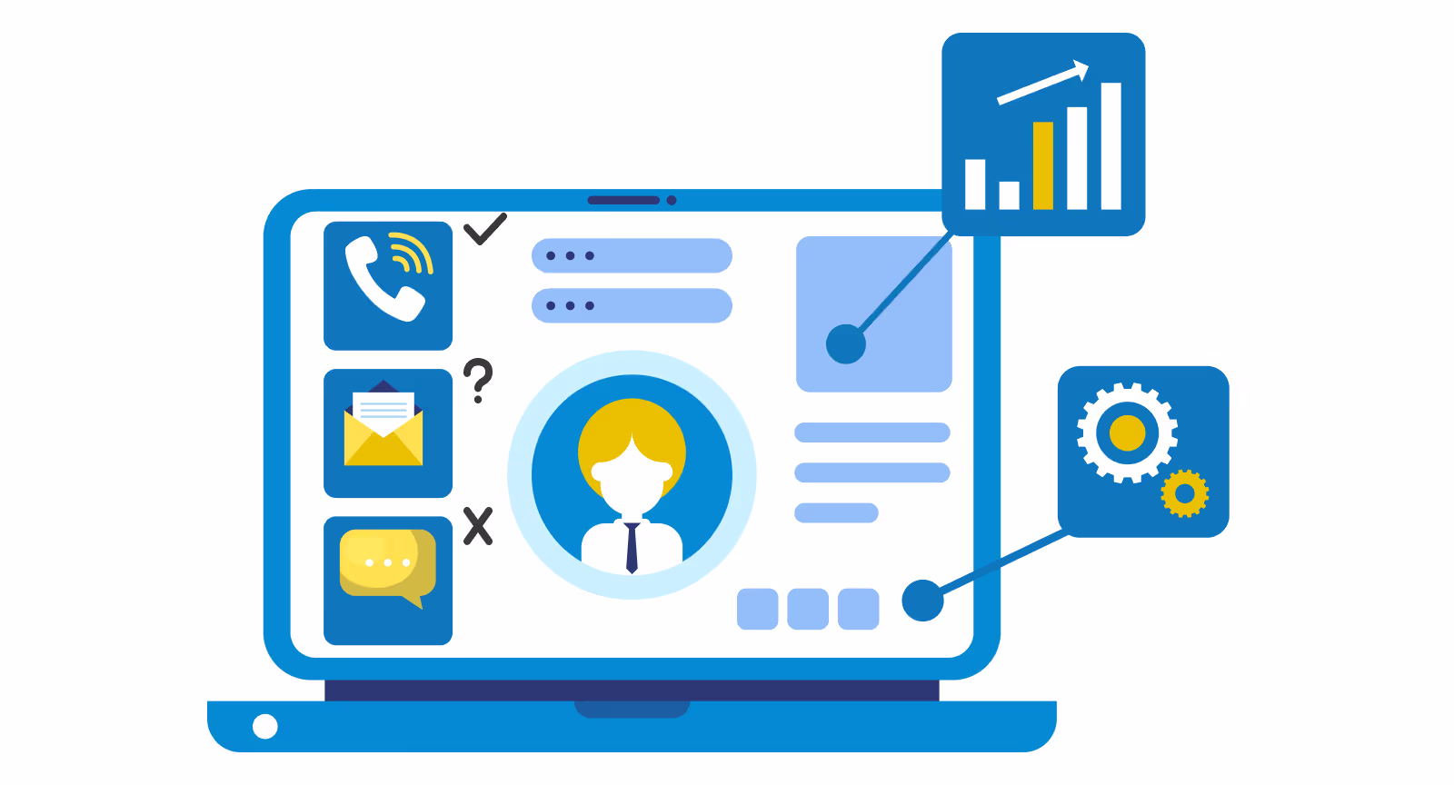 Customer details in a single CRM