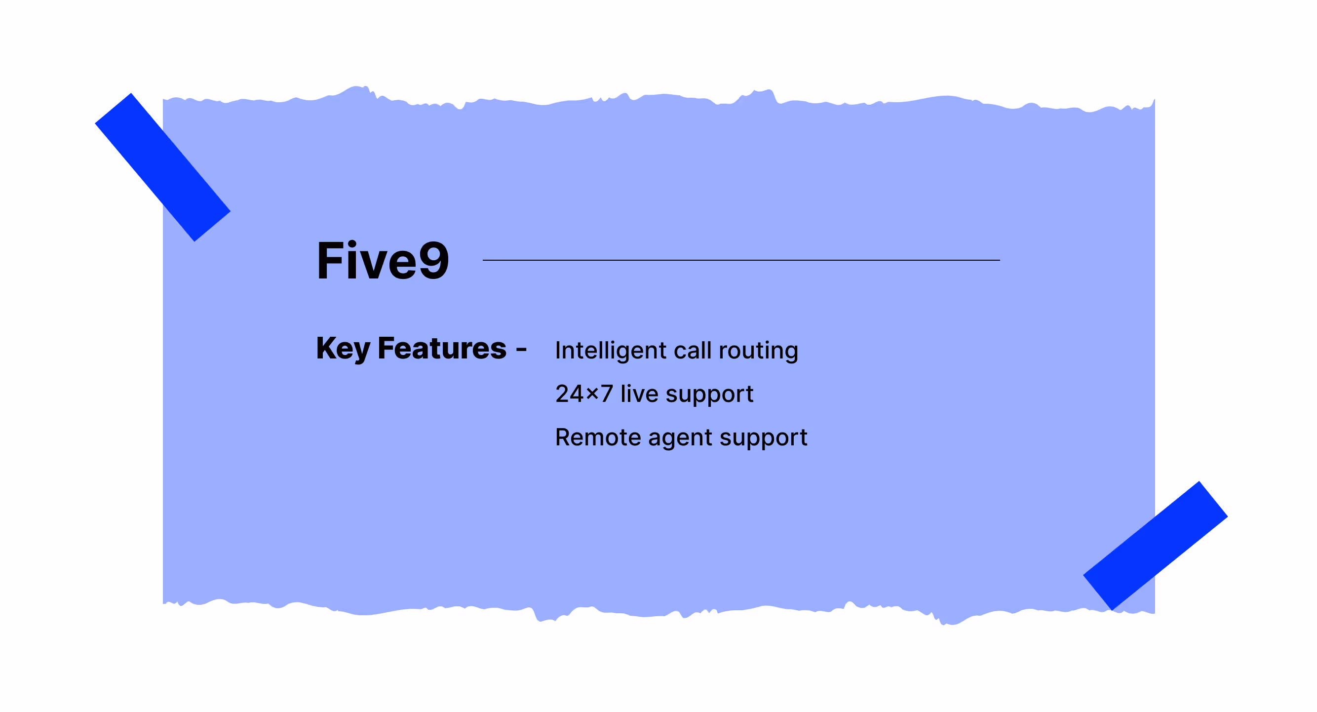 Key call center software features of Five9