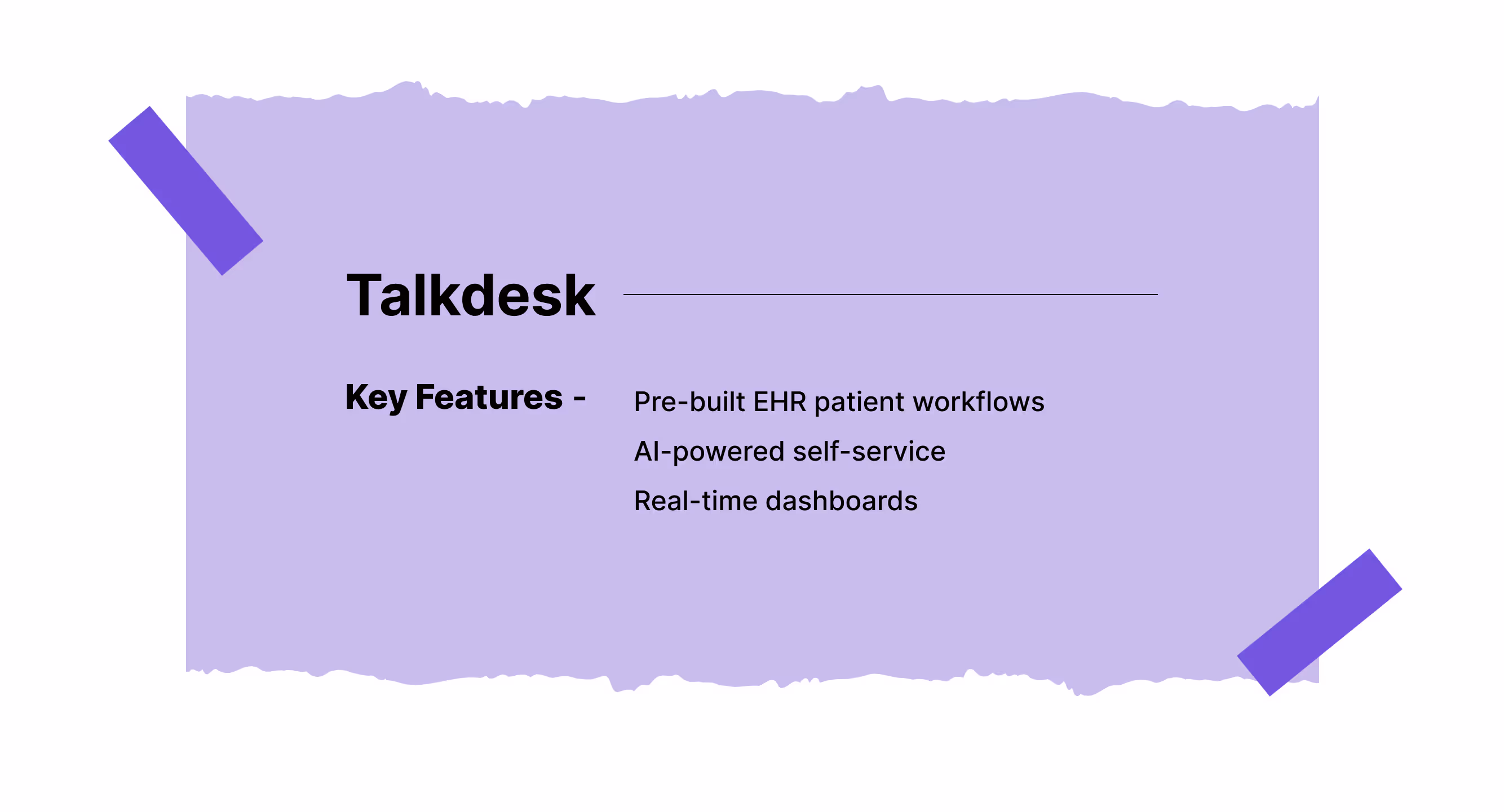 TalkDesk quality management software