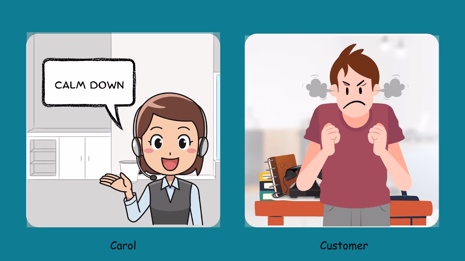 Empathy statements to calm customers for Conflict resolution in customer service