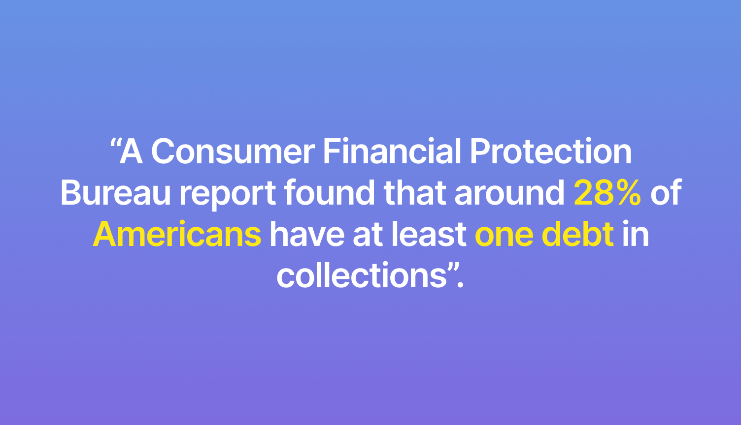 Debt recovery information by Consumer Financial Protection Bureau report