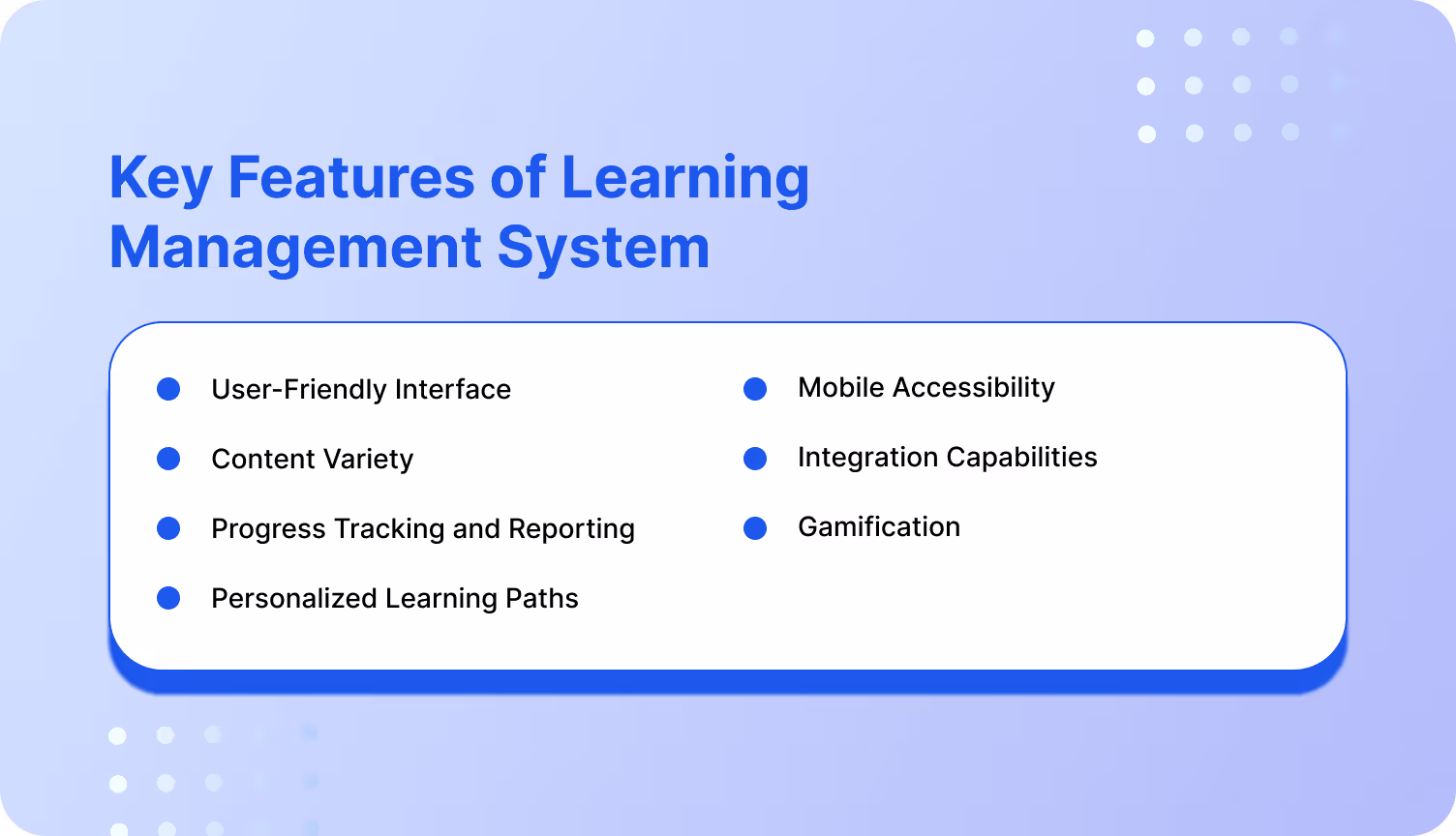 Key elements of an effective LMS