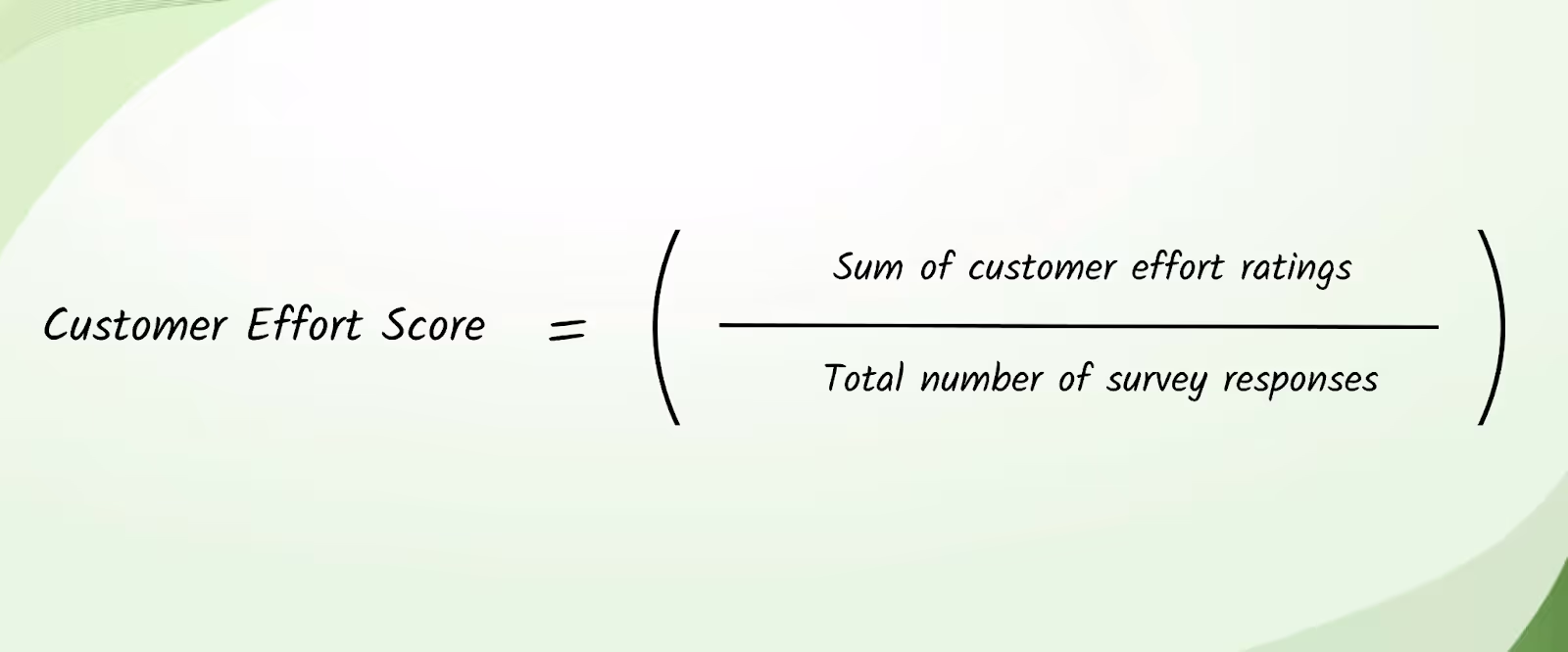 How to calculate customer effort score