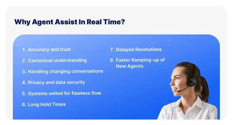 Benefits of using agent assist in real-time