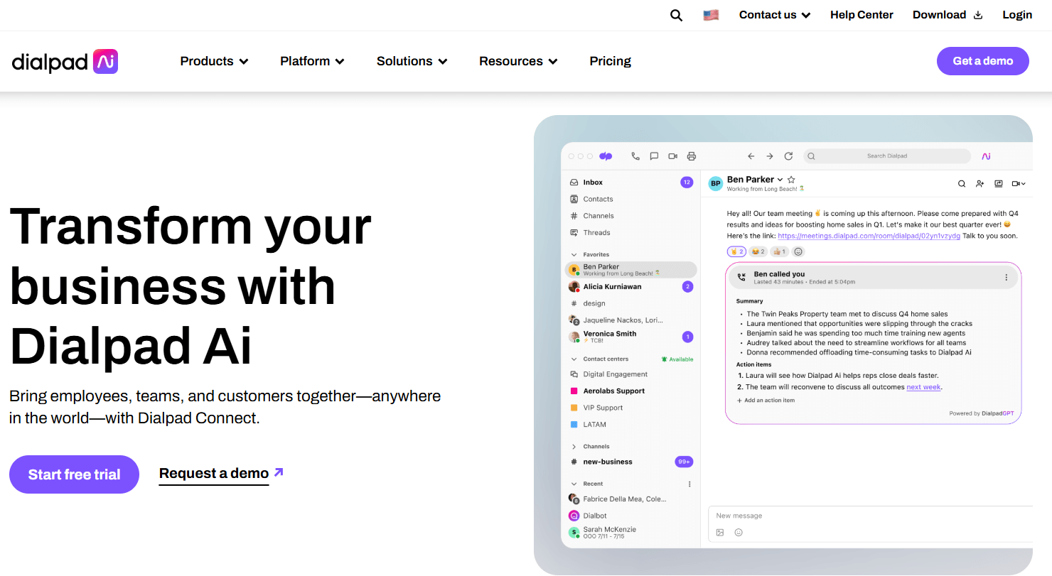 Transform customer interactions with Dialpad’s advanced contact center phone system