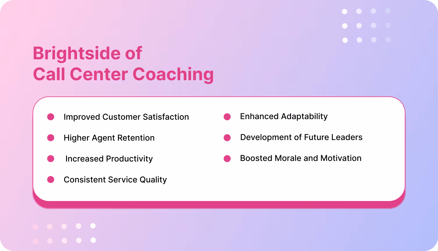 Live coaching for agent performance