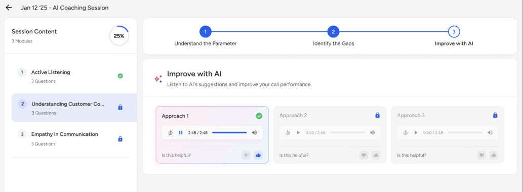 Callveriq’s Call Center AI Coaching Learn Phase