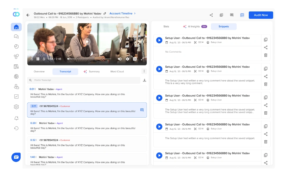 Callveriq 's Automated QA assists in compliance assurance in insurance claim automation