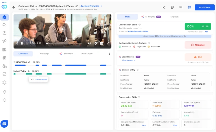 auto qa for intelligence automation in the insurance contact center