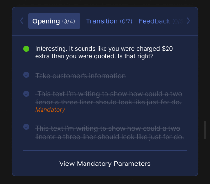 Interactive script guidance in Callveriq’s AI Agent Assist