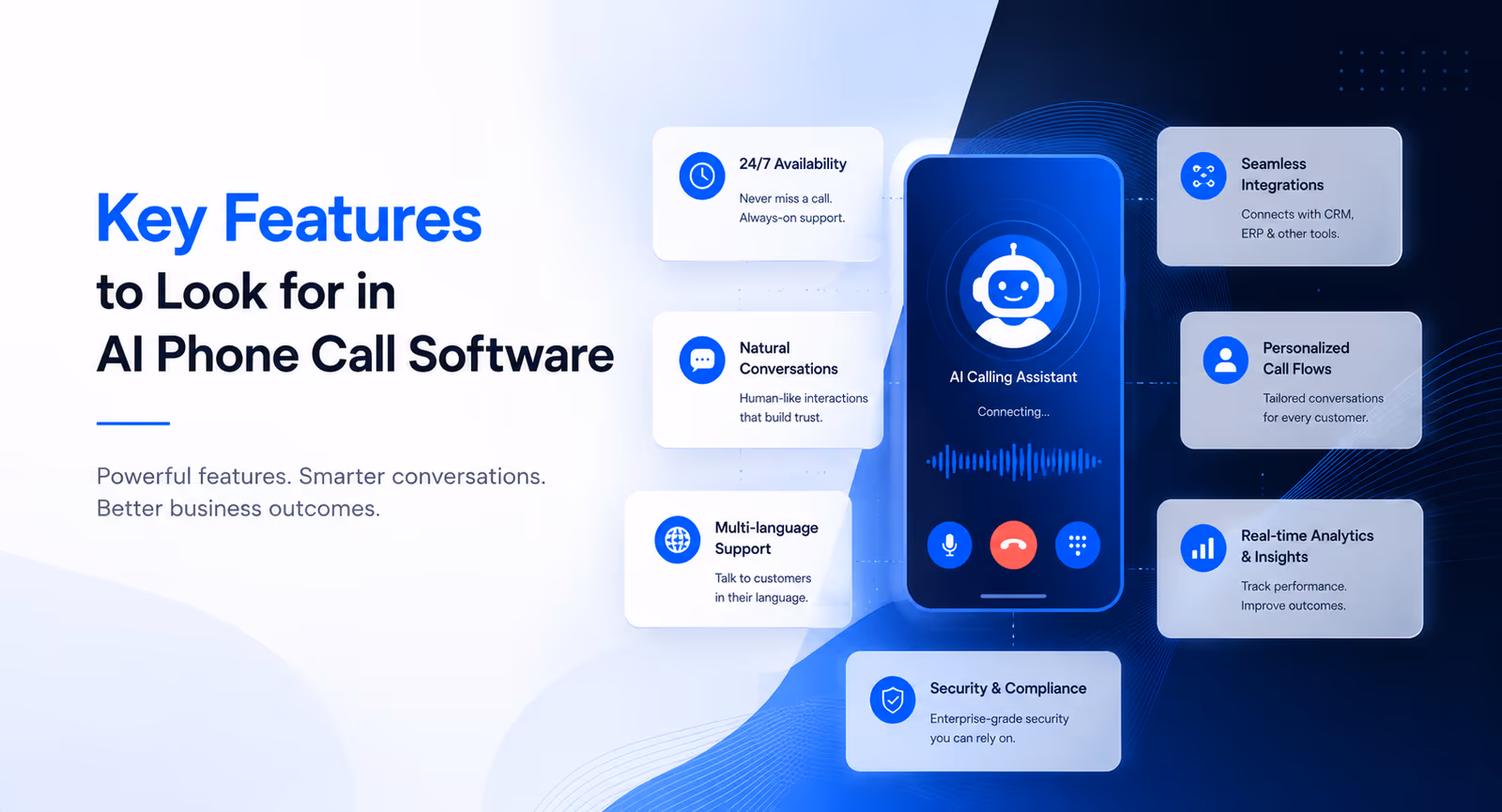 AI phone call software key features
