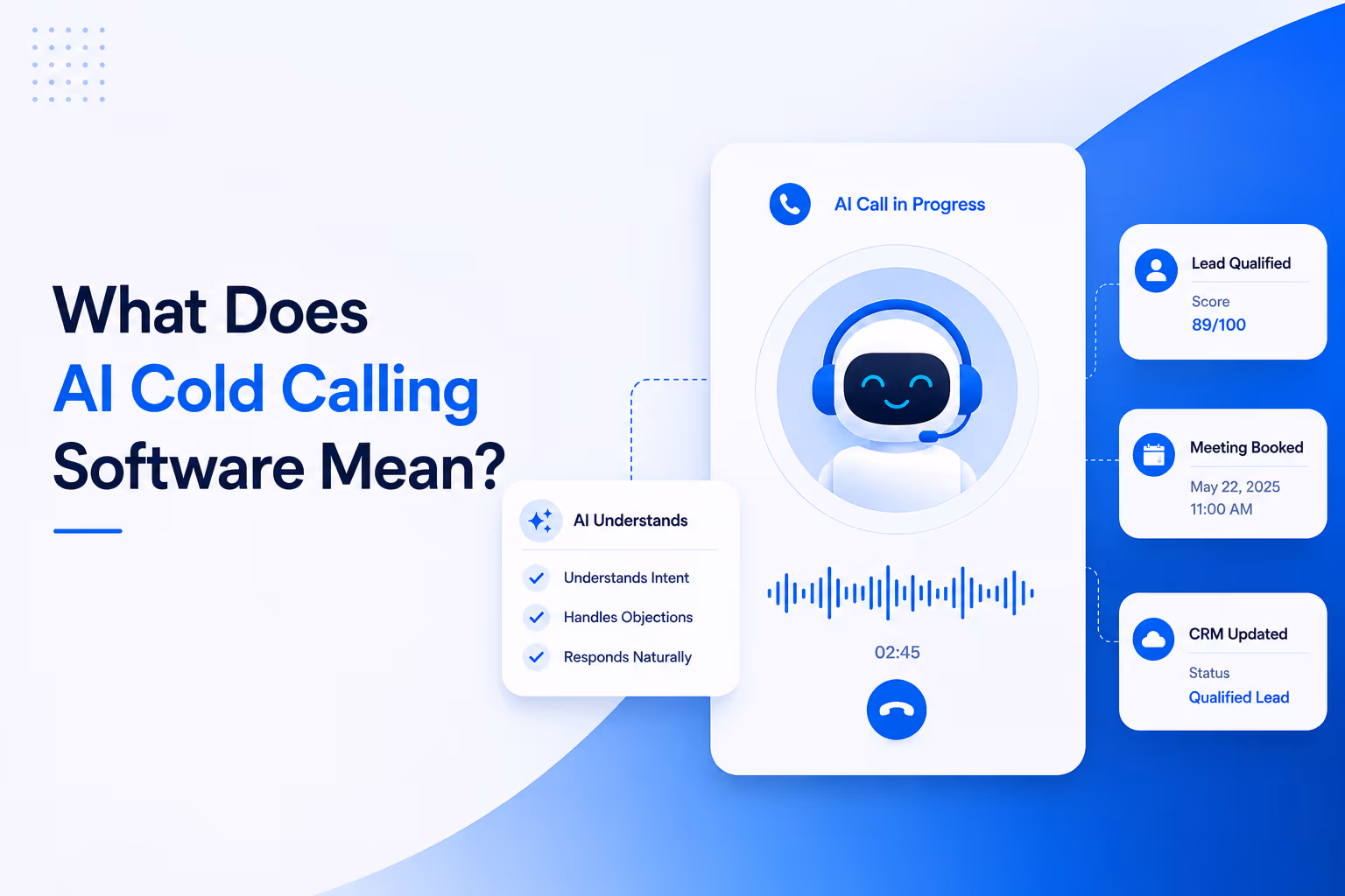 AI cold calling software interface