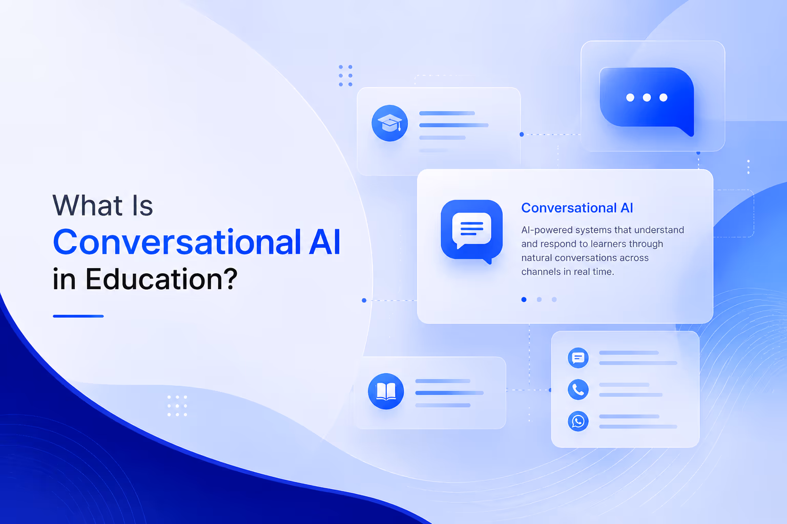 Conversational AI in Education illustration