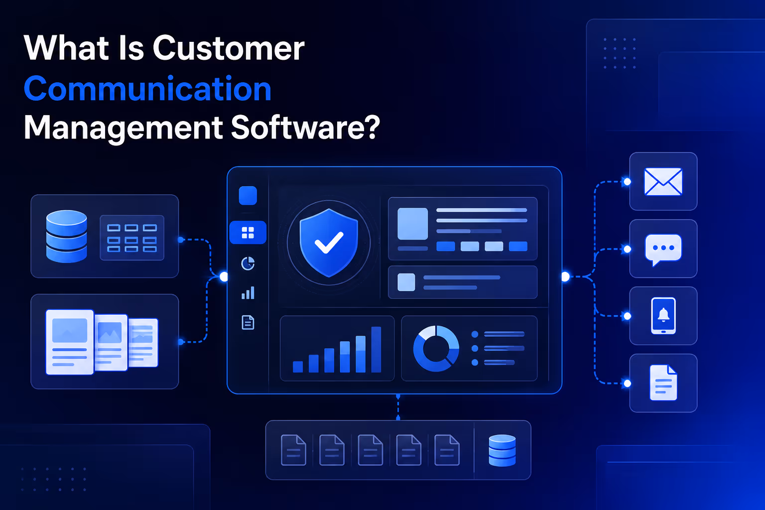 Customer communication management software dashboard