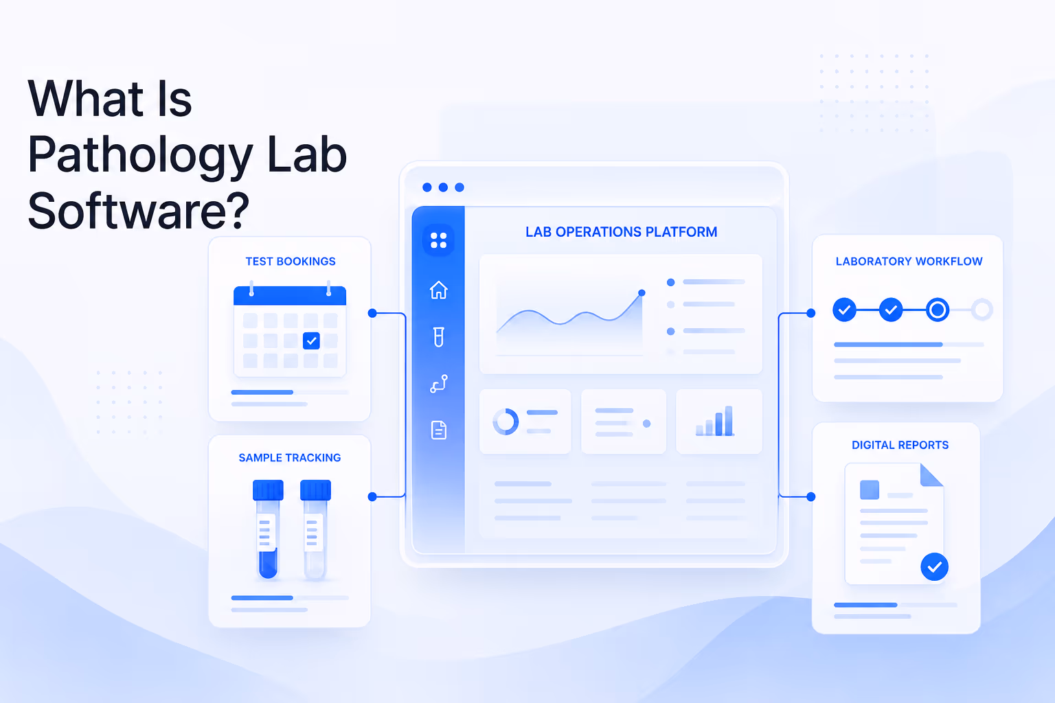 Pathology lab software operations dashboard