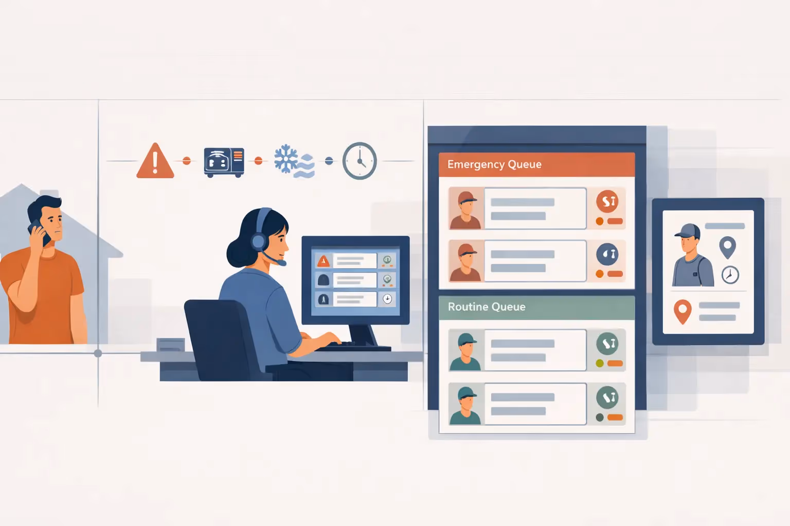 HVAC Call Answering Workflow That Qualify Urgency And Route Them