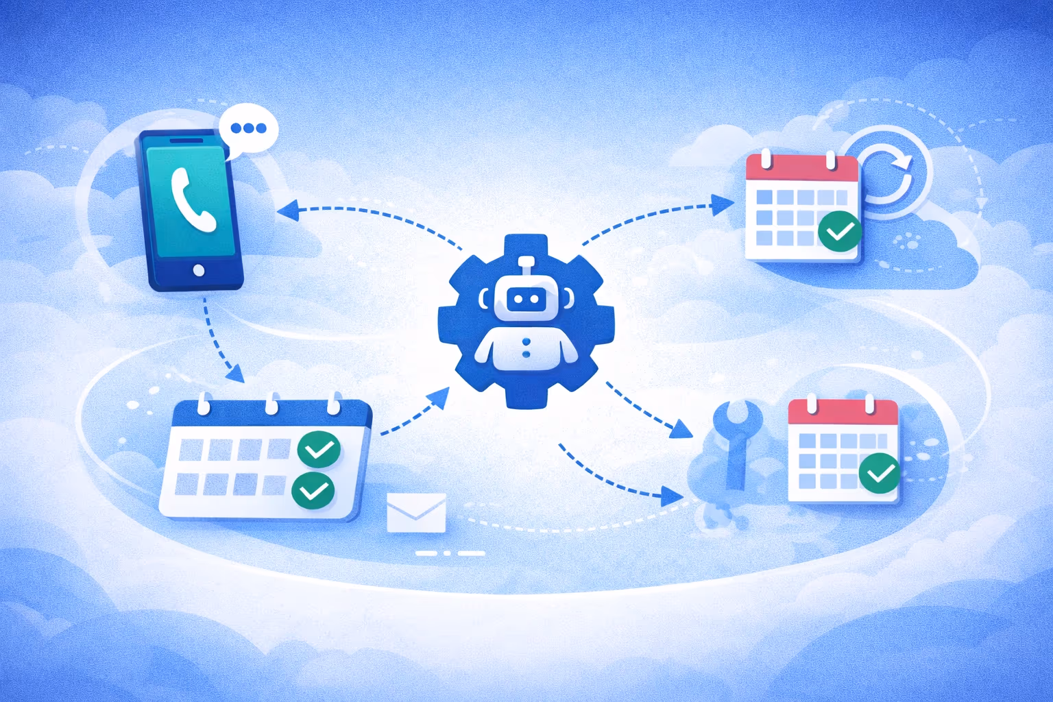 Service call automation workflow