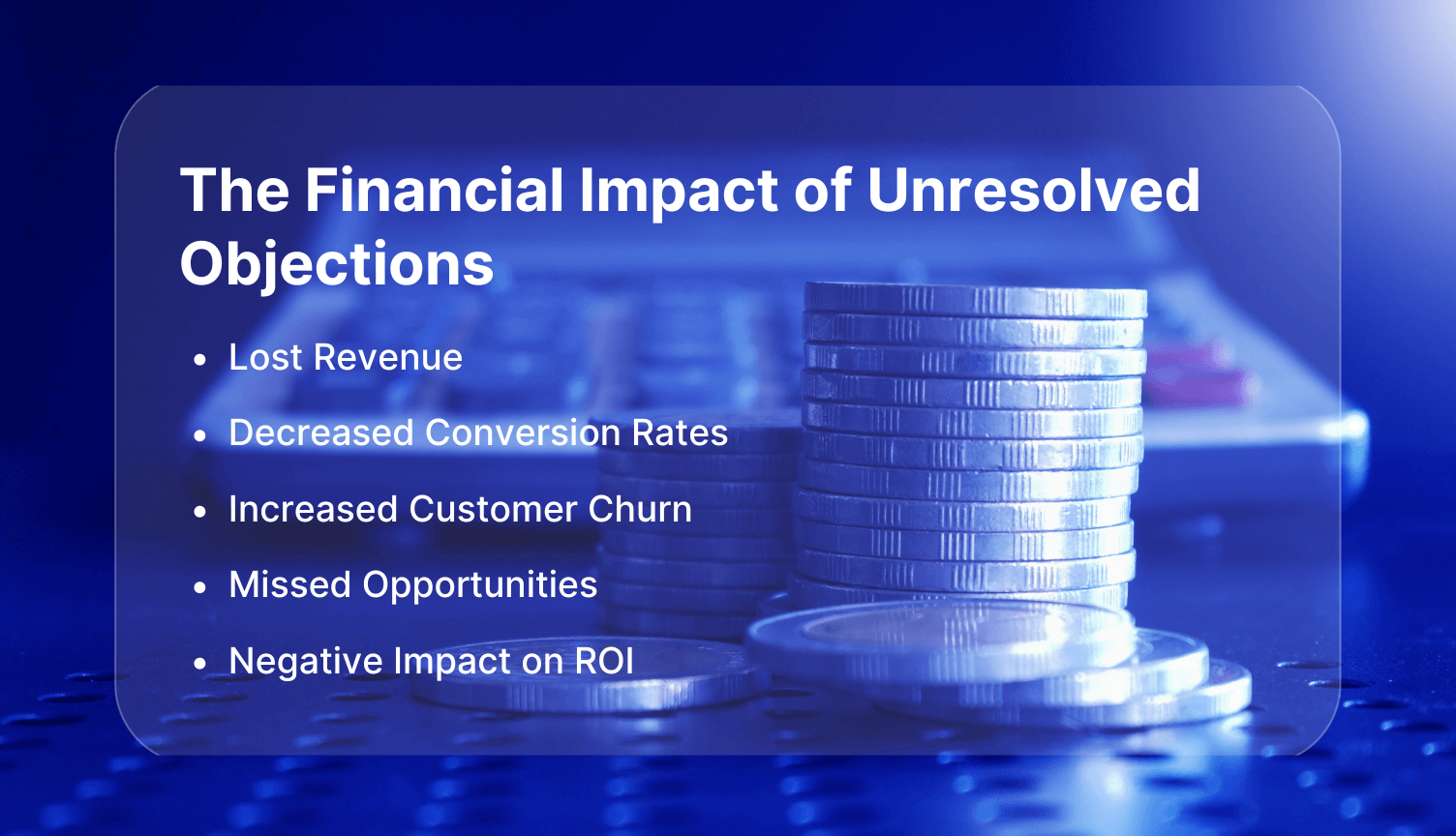 The cost of inefficient objection handling in sales